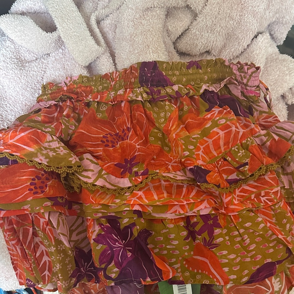 FARM Rio Multicolor Floral Skirt